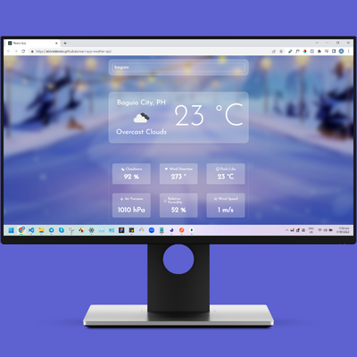 portfolio weather app